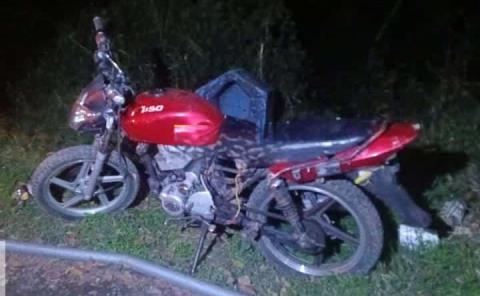 Abandonaron moto robada