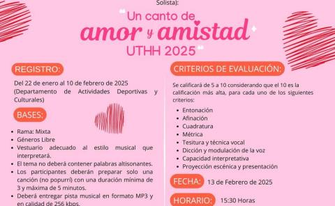 
UTHH convoca a concurso de canto para el 14 de febrero
